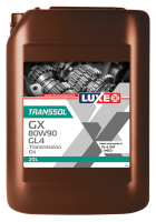 Масло трансмиссионное минеральное LUXE B2B 30243 TRANSSOL GX 80W90, 20 л. API GL-4 Россия 1/1 шт.