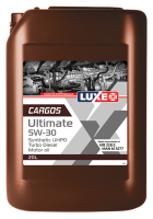 Масло моторное синтетическое LUXE B2B 30204 CARGOS Ultimate UHPD TURBO DIESEL 5W30, 20 л. АСЕА Е4/Е7 Россия 1/1 шт.
