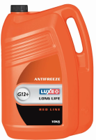 Антифриз LUXE B2C 699 LONG LIFE G12+ (красный), 10 кг Россия 1/3 шт.