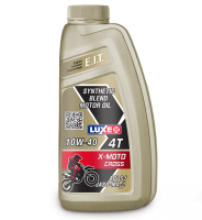 Масло моторное синтетическое LUXE B2C 30421 X-MOTO CROSS 4Т 10W40, 1 л. API SJ JASO MA-2 п/с Россия 1/12 шт.